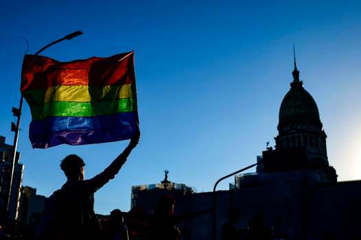 Comunidad LGBTI  en Buenos Aires, Argentina, en 2020 / AFP