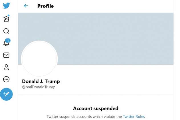 Donald Trump solicita ante un juez restablecer su cuenta de Twitter 