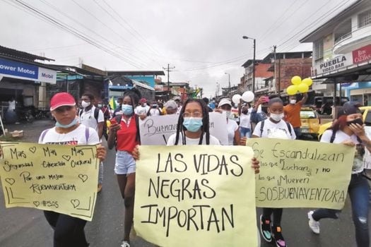 El pasado 5 de febrero, habitantes de Buenaventura salieron a marchar en contra de la violencia y exigiendo garantías de seguridad.