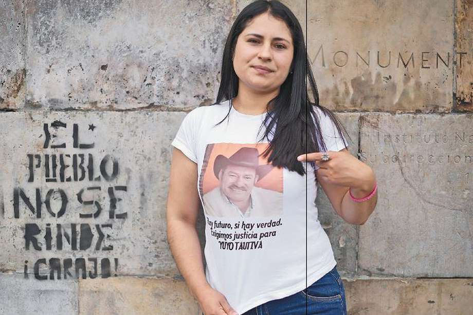 Alejandra Tautiva, de 31 años, es la hija mayor del líder asesinado.