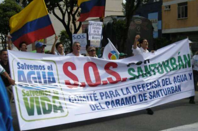 La marcha por la defensa de Santurbán en Bogotá que no pudo hacerse por el coronavirus