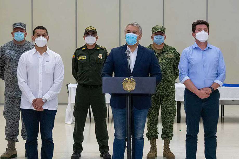 Al término de un consejo de seguridad realizado este jueves en Cali, el Presidente Iván Duque Márquez informó sobre la captura de alías ‘Macho’, principal cabecilla de ‘Los Pelusos’ a nivel nacional.