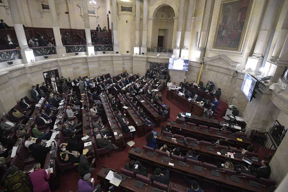 Debate de moción de censura al Ministro de Defensa Diego Molano, llevado a cabo en el Congreso de la República.