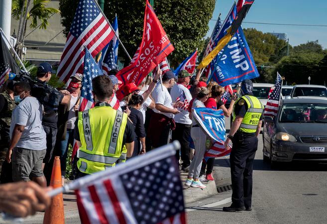 In Miami, there were also Trumpist demonstrations denouncing fraud