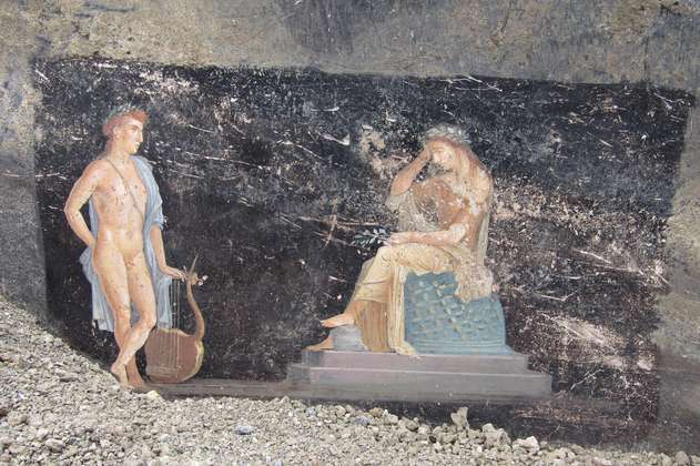 Descubren en Pompeya frescos inspirados en la guerra de Troya