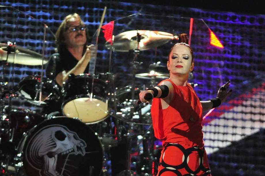 Shirley Manson, vocalista de la banda Garbage, no es una persona común y corriente. Claro, es una estrella de rock.  / EFE