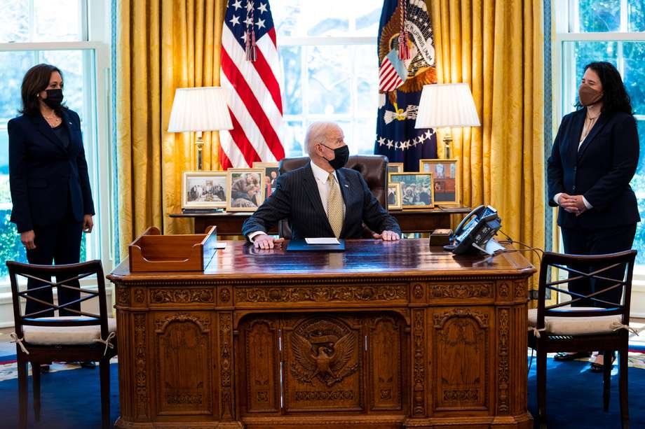 El presidente de Estados Unidos, Joe Biden, en la Casa Blanca.