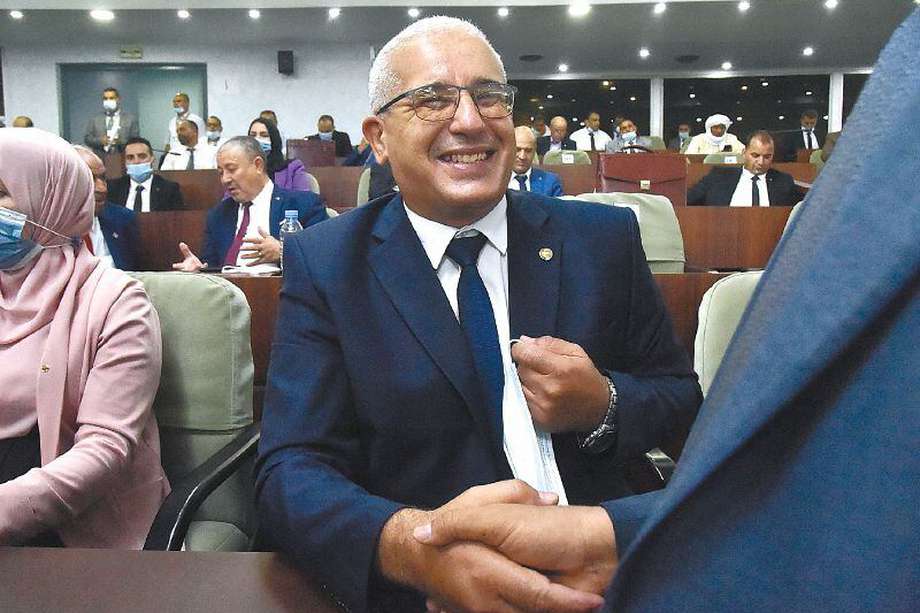 Brahim Boughal durante una ceremonia oficial en la Asamblea Nacional. / AFP.