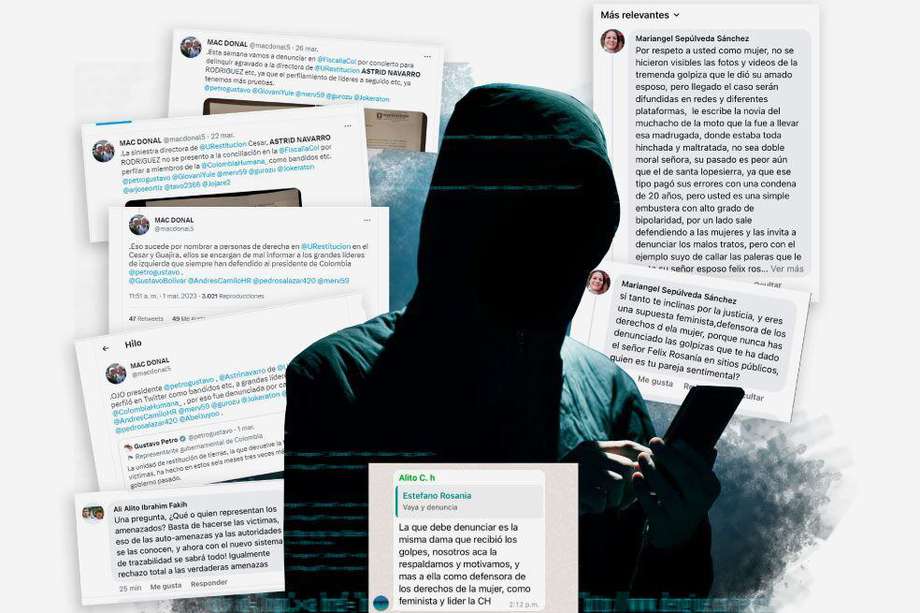 Los ataques se han producido fundamentalmente a través de cuentas de Twitter y perfiles de Facebook en contra de las lideresas.
