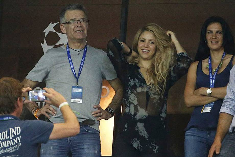 Shakira y Joan, padre de Piqué