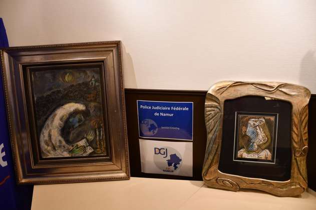 Dos cuadros robados hace 14 años, de Picasso y Chagall, aparecen en un sótano de Amberes