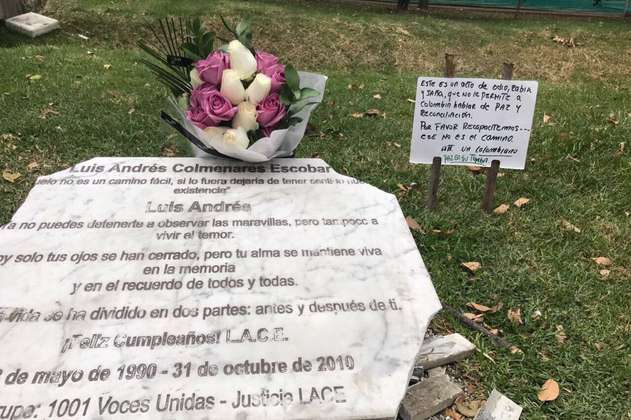 Destruyen placa homenaje de Luis Andrés Colmenares en el parque El Virrey