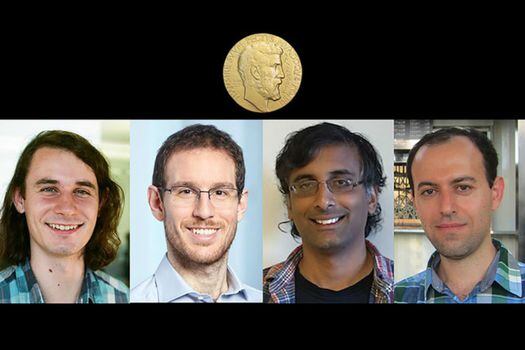 Los jóvenes catedráticos Peter Scholze, Alessio Figalli, Akshay Venkatesh y Caucher Birkar son los ganadores de la Medalla Fields 2018. George M. Bergman/ETH Zürich/U.Stanford/U.Cambridge