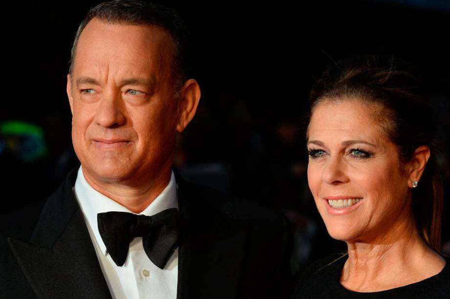 Tom Hanks y su esposa Rita. / AFP