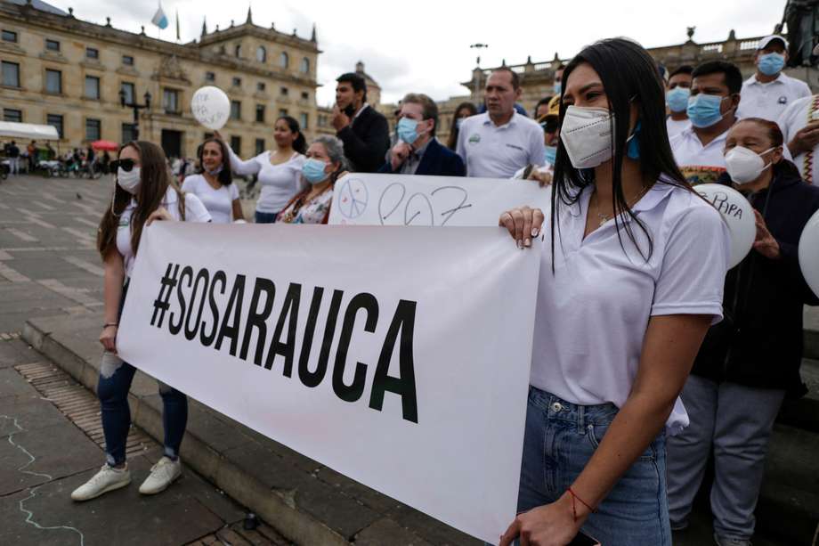 En Arauca han sido asesinados este año cinco líderes sociales, un firmante del Acuerdo de Paz y la esposa de un líder social. (Foto: Juan Pablo Pino / AFP)