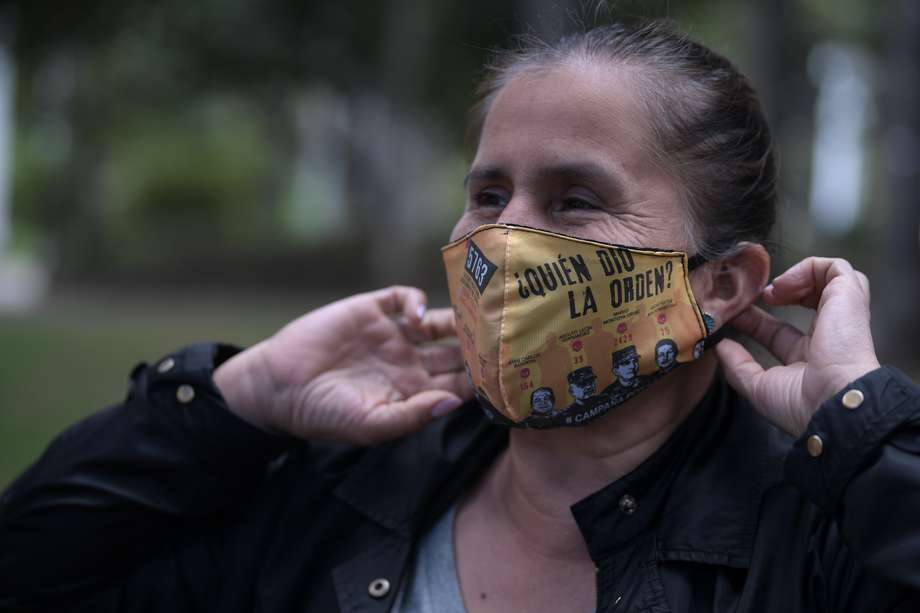 Jacqueline Castillo, hermana de Jaime Castillo, una de las miles de víctimas de ejecuciones extrajudiciales, y líder del colectivo Madres de Falsos Positivos en Colombia.