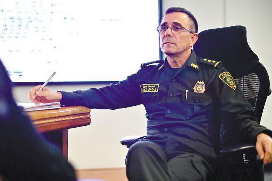 General Jorge Luis Vargas, director de la Policía Nacional.
