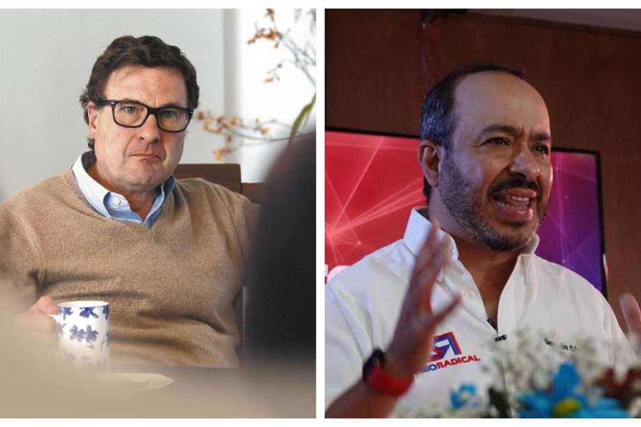 Luis Fernando Andrade (izquierda), exdirector de la ANI, y Germán Córdoba (derecha), director actual de Cambio Radical.