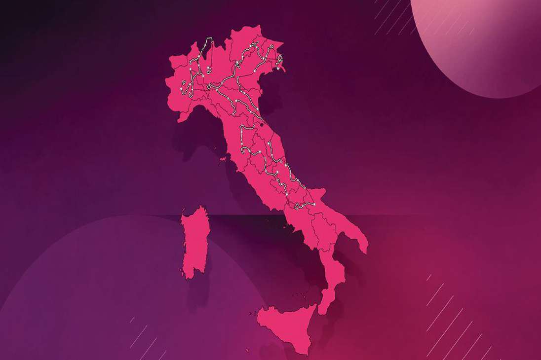 Recorrido general del Giro de Italia 2021.