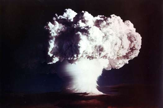 Noviembre 1 de 1952. Estados Unidos probó una bomba de hidrógeno en el atolón Enewetak, Islas Marshall.   / AFP