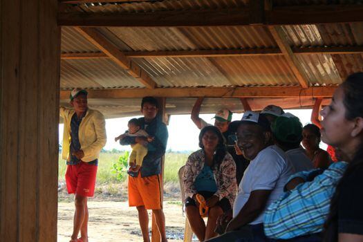 Comunidad del asentamiento indígena de El Porvenir, Meta.  / Cortesía Corporación Claretiana Norman Pérez Bello.