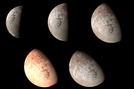 Estas son las imágenes reveladas por la Nasa del satélite "Io".