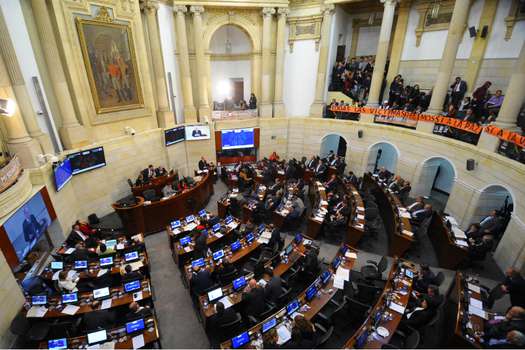 La plenaria del Senado aprobó en cuarto debate el nuevo régimen transicional para la paz. / Cristian Garavito - El Espectador