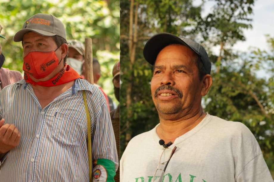 Teofilo Acuña (izquierda) y Jorge Tafur (derecha) fueron asesinados en la noche del pasado 22 de febrero en San Martín, Cesar. 