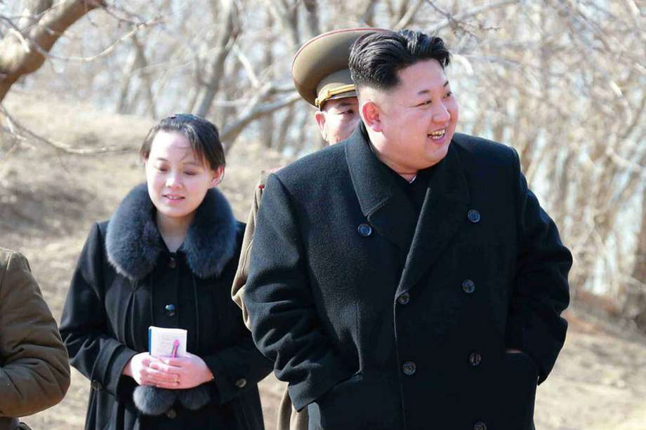 Kim Yo-Jong, poderosa hermana del líder norcoreano, Kim Jong-un, arremetió contra la canciller de  Corea del Sur. / AFP