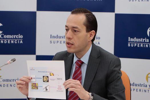 El superintendente de industria y comercio, Andrés Barreto, fue quien decidió sancionar a 17 personas naturales por la reventa de boletas.