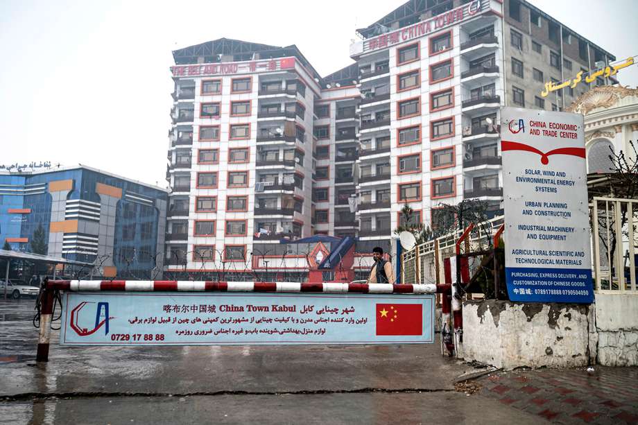 Vista general del complejo China Town que alberga varias empresas chinas en Kabul.