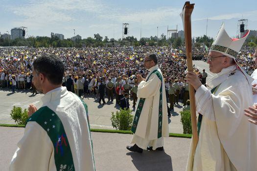 El Papa Francisco, en su visita a Chile. / AFP