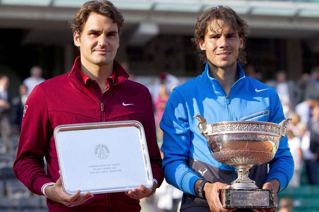 La final de Rolan Garros de 2011 fue ganada por Nadal 7-5, 7-6, 5-7 y 6-1.