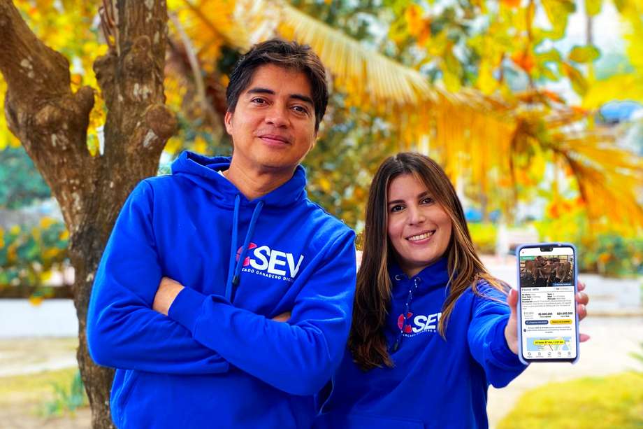 Luis Miguel Celis y Juliana Ambrad son dos de los fundadores de SEV Mercado Ganadero.