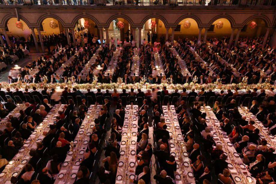 Banquete de honor de los Premios Nobel en 2019.