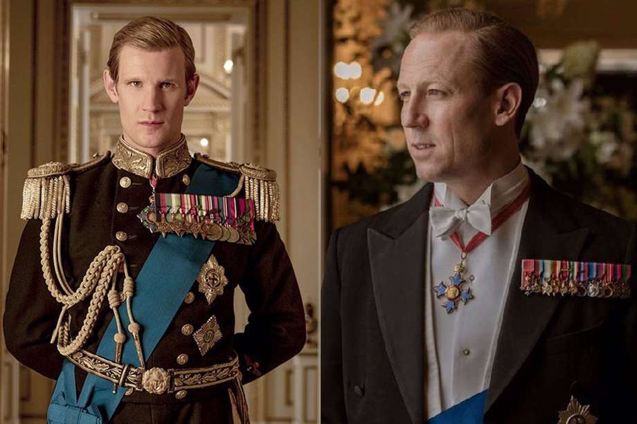 Matt Smith y Tobias Menzies intepretando al príncipe Felipe en la serie de Netflix "The Crown".