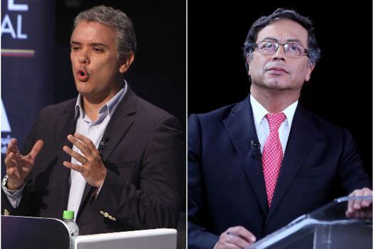 Candidatos Iván Duque y Gustavo Petro.  / Archivo
