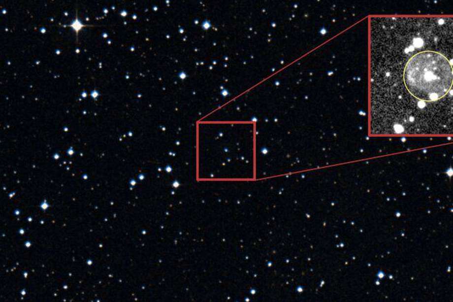 Una de las estrellas identificadas es la estrella central de una nebulosa planetaria recién descubierta, de un año luz de diámetro.