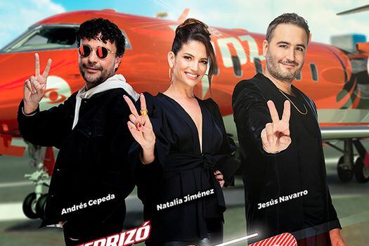 Andrés Cepeda, Natalia Jiménez y Jesús Navarro, entrenadores de La Voz Kids 2021. 