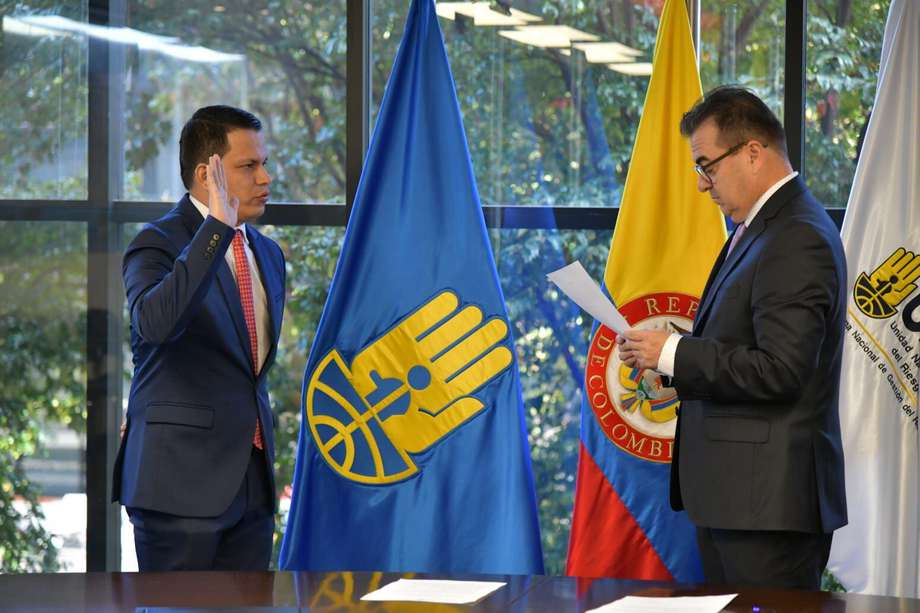 Olmedo López posesionó a Sneyder Pinilla como subdirector de la Ungrd en junio de 2023.