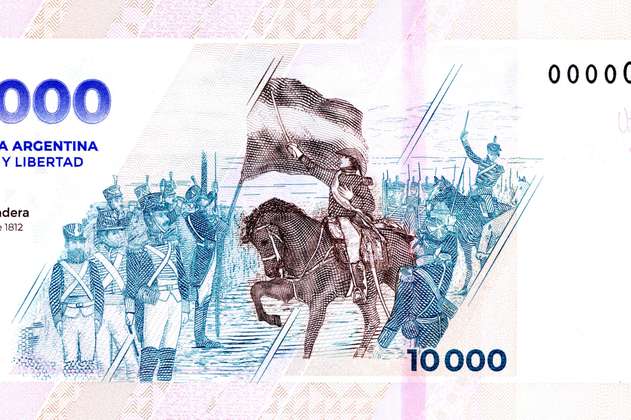 Argentina lanzó un billete de 10.000 pesos (US$11) ante inflación de casi 300 %
