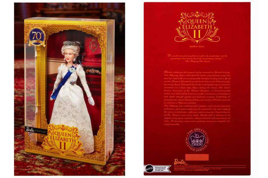 El modelo de Barbie Queen, inspirado en Isabel II, también es un homenaje por sus 70 años en el trono.