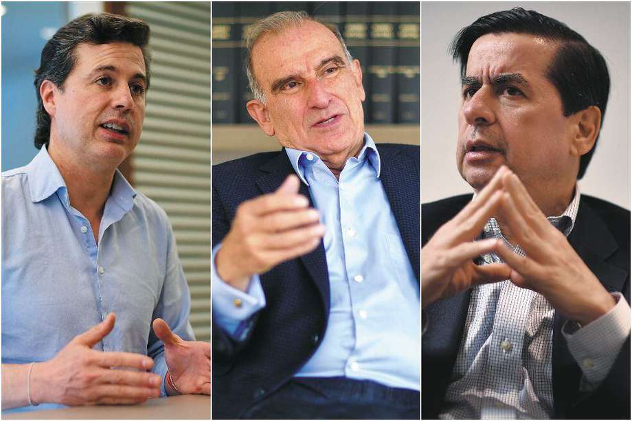 Juan Manuel Galán, Humberto de la Calle y Juan Fernando Cristo militaron en el Partido Liberal y hoy confluyen en la Coalición de la Esperanza.