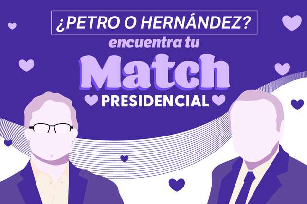 ¿Gustavo Petro o Rodolfo Hernández? Haga Match Presidencial para la segunda vuelta
