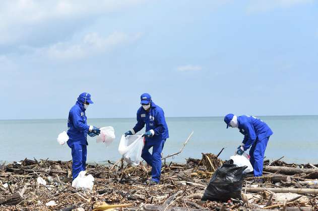 Se han recogido 1.046 toneladas de residuos de las playas de Puerto Colombia
