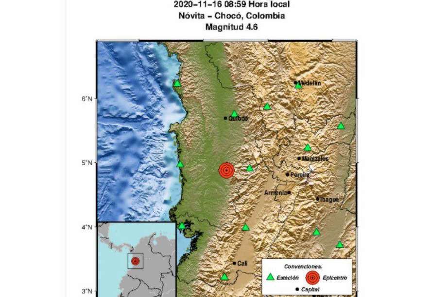 Imagen tomada del Servicio Geológico Colombiano.