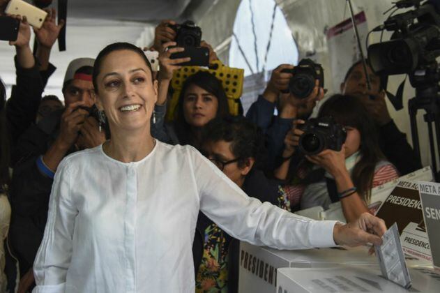 Claudia Sheinbaum es la primera alcaldesa de Ciudad de México elegida por voto popular