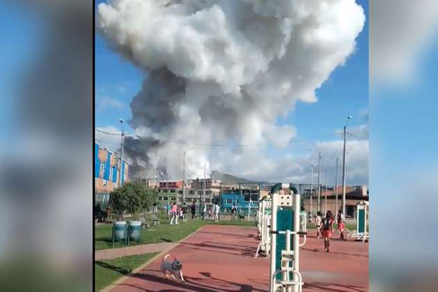 Video detalla los segundos posteriores a la explosión de fábrica de pólvora en Soacha