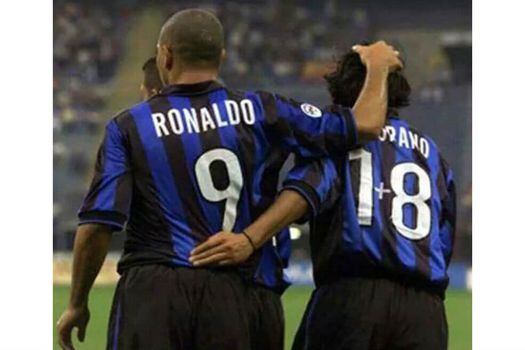 El chileno Iván Zamorano, quien jugó en el Inter de Milán con la camiseta número 1+8, pues el 9 le correspondió a Ronaldo.  / Cortesía