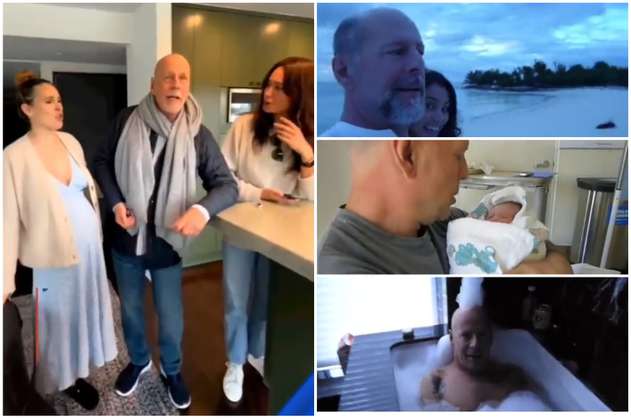 Video: Bruce Willis reapareció en redes celebrando su cumpleaños con Demi Moore